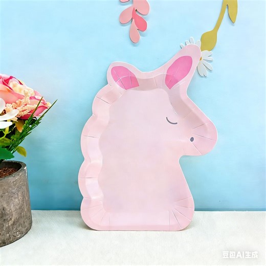 Pink Unicorn Shaped Paper Plate – Pastel Magical Party Tableware for Girls Birthday & Baby Shower - Etsy