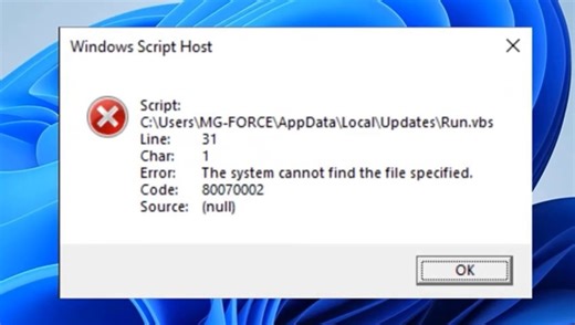 How do i fix or remove this "Windows Script Host" issue