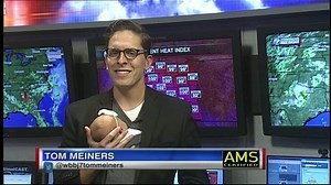 WBBJ Chief Meteorologist Tom Meiners had his hands full Monday afternoon! He had his baby girl in the studio during his weather forecast on WBBJ 7 Eyewitness News at 6. | WBBJ 7 Eyewitness News