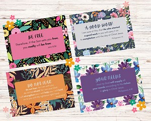 Scripture Cards | Memory Verse | Prayer Cards | Promises of God | Faith-based | Affirmation Cards | Digital Download | Printable - Etsy Australia