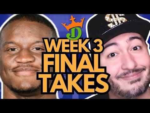 DraftKings Week 3 Final Takes (Highest ROI Lineups!) | NFL DFS Picks And 2025 Fantasy Football