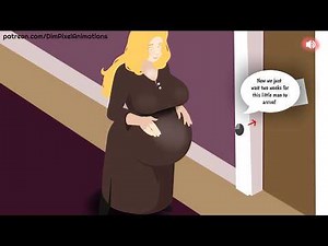 Rihanne (My OC) "True Full Term" Pregnancy Progression Animation | Dim Pixel Animations