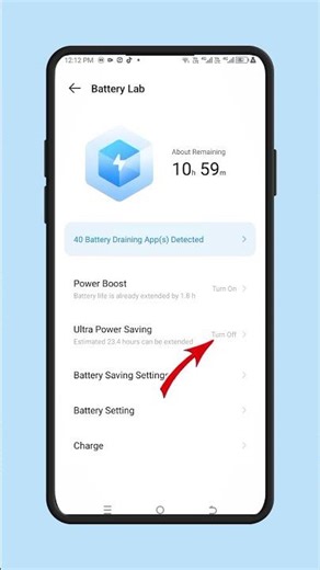 Battery Boost Settings 2026 🔥 Increase Battery Life #shorts