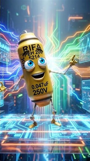 Paper Capacitor Comes Alive! ⚡🤖 #electronics #short