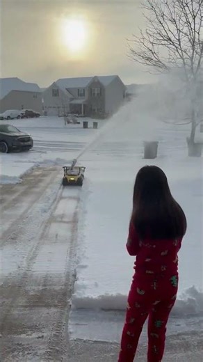 First Time Using the Yarbo Snowblower || ViralHog