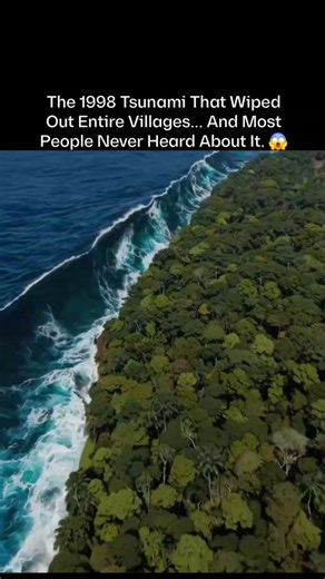 Technology on Instagram: "1998, a magnitude 7.0 earthquake off the coast of Papua New Guinea triggered one of the deadliest tsunamis in history — yet it remains largely forgotten. A massive wall of water, reaching heights of 15 meters, crashed onto the shore, annihilating entire villages instantly. Families were swept away in an instant. Over 2,000 lives vanished in the blink of an eye.There were no warnings,no evacuation plans. No time to react. Just utter chaos.....Events like this humble us,