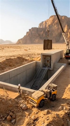 survival bunker beneath the desert #trending #viral #love