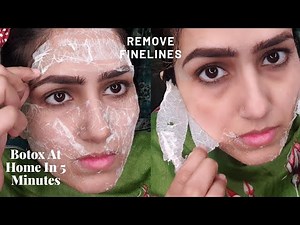 MAKE BOTOX AT HOME IN 5 MINUTES - WITH 2 EASY INGREDIENTS - INSTANT FACE LIFT #Wrinkle #NaturalBotox