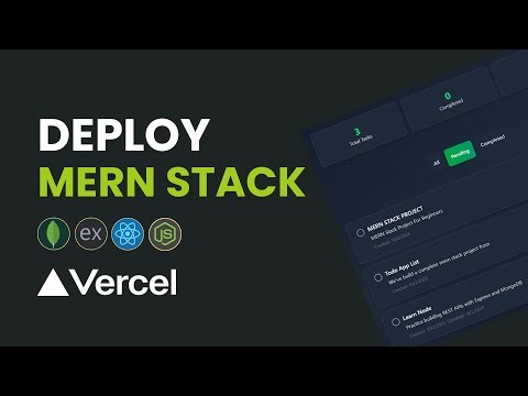 How to Deploy MERN Stack Project on Vercel
