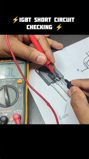 IGBT Short circuit checking using multimeter #electronics #igbt #shorts