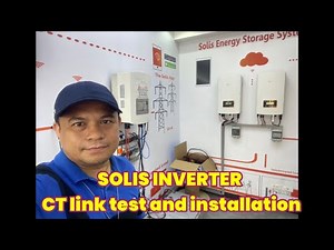 Commissioning of 6KW SOLIS ON-GRID INVERTER and checking of CT LINK SENSOR