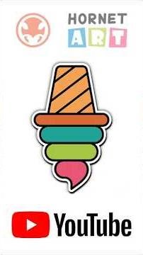 🍦 How to Draw Swirl Ice Cream (Ice Cream Drawing)