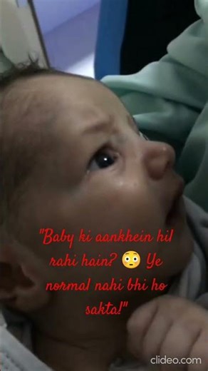 "20 din ke baby me eye movement = ignore mat karo ⚠️"#NeonatalCare #nystagmus