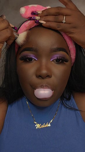 Incredible Violet You're Turning Violet Makeup Transformation