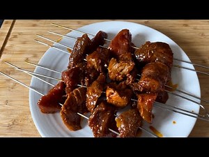 Brochettes au barbecue weber