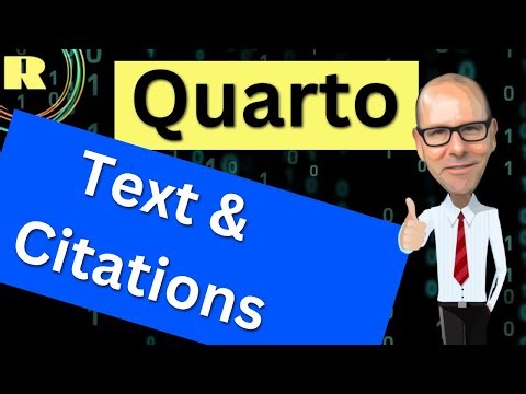 Quarto - adding text and citations, footnotes to your document