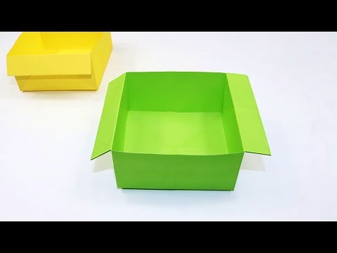 Origami Trash Bin Tutorial | How to Make a Paper Trash Bin | Paper Trash Container