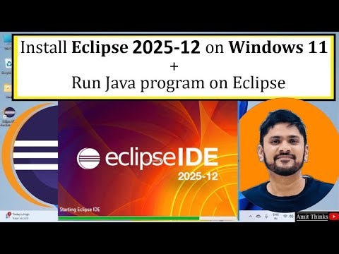 How to install Eclipse IDE 2025-12 on Windows 11