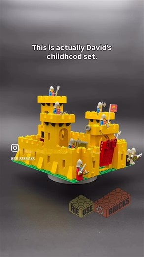 ReUseBricks_News @reusebricks on Instagram: "LEGO set number 6075 Yellow Castle Yes, my very first LEGO set Can you tell what’s missing? 🔍 Wabi-Sabi lives here #reusebricks #brickcheck #afol #legoyellowcastle #legocollector #lego375"