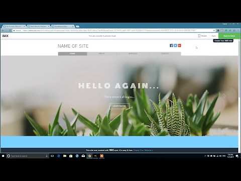 How to create a changing text slideshow banner with Wix 2017