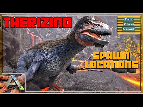ARK: The Island | THERIZINO Spawn Locations!
