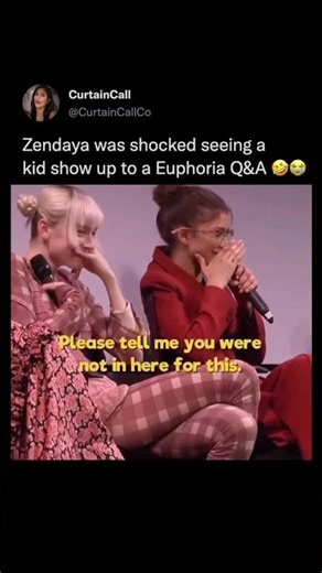 Who lets their kid go to a Euphoria Q&A😂