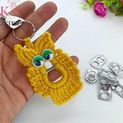 owl keychain making | Knitter