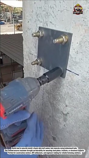 Heavy Duty Wall Anchor Installation 🔩 | Perfect Concrete Fixing Method