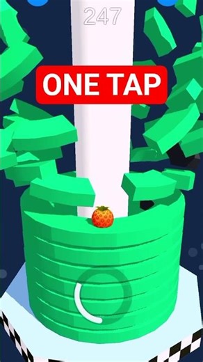 ONE TAP HIT🤯🤯stack smash gameplay, #stacksmash #stackball #shortvideo