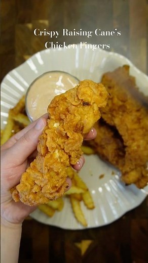 Crispy Raising Cane’s Chicken Fingers #food #cooking #recipe #fypシ #fyp