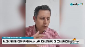 PAZ DEFIENDE POSTURA DE EDMAN LARA SOBRE TEMAS DE CORRUPCIÓN. El candidato presidencial por el PDC, Rodrigo Paz, se pronunció tras las advertencias de su compañero de fórmula, Edman Lara, quien afirmó que lo encararía en caso de que incurra en actos de corrupción. Paz sostuvo que entre presidente y vicepresidente no existen acuerdos para protegerse mutuamente y que cualquier autoridad que dañe al estado deberá enfrentar las consecuencias. #TeleCHD #TeleCNoticias #LaTelevisiónDeCochabamba | Tele 