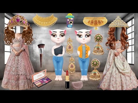 Talking two Dulhan ka funny makeup comedy video | funny makeup comedy vide billi wali
