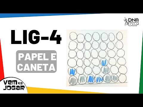 COMO JOGAR LIG-4 - JOGO DE PAPEL E CANETA