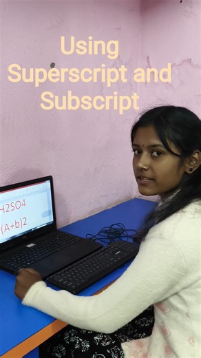 #Using Superscript and Subscript#computer #words