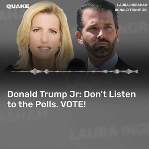 Check out my NEW podcast with Donald Trump Jr., only on Quake Media. Click the link to become a subscriber today! quakemedia.com/laura | Laura Ingraham