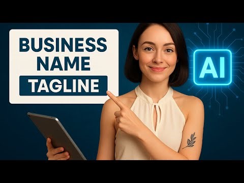 How to Create a Business Name and Tagline Using AI (Fast & Easy)