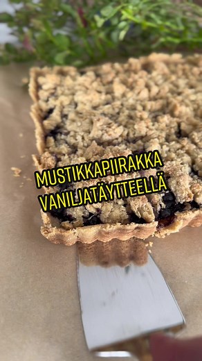 Vastustamattoman herkullinen mustikkapiirakka vaniljatäytteellä ja murupäällisellä. #mustikka #mustikkapiirakka #mustikkapiirakkapäivä #leivonta #leivontavinkit #leivontatiktok #leivontavinkki #reseptiktok #resepti #suomitiktok #satokausileivonta #satokausi #suolitiktok #suomitiktokkaajat