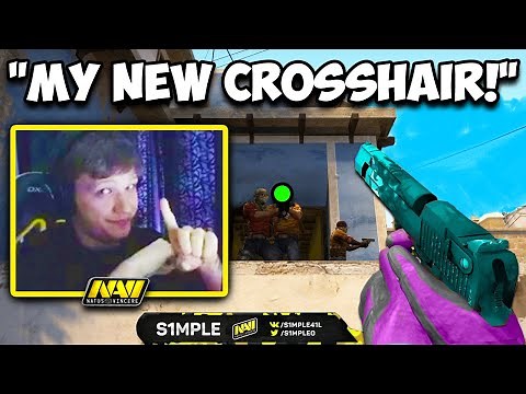 USE S1MPLE'S NEW DOT CROSSHAIR FOR CLEAN 1 TAPS! CS:GO Twitch Clips