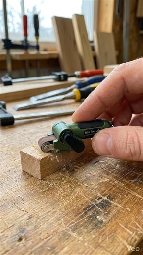 Mini Tool Lab Mini Belt Sander🤯.#MiniToolLab #miniaturetools #beltsander