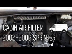 How to Replace Cabin Air Filter 2002-2006 T1N Sprinter