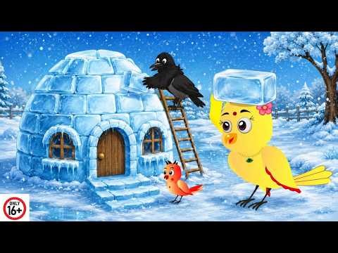 चिड़िया का बर्फ ICE Barfका घर|tuntuniranuchidiyacartoonachhaachhaserial| tony hindi cartoon story new