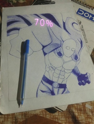 70% complete #penart