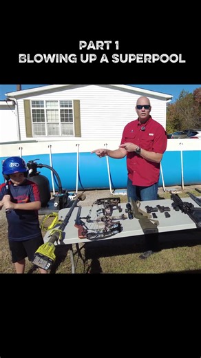 Blowing up a Superpool Part 1 #splashpools #pool