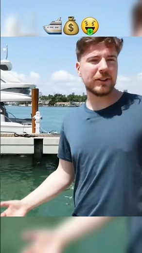 Mr. Beast’s $1 Boat vs $1 Billion Yacht Tour! 🛳️💰🤑 #shorts #mrbeast
