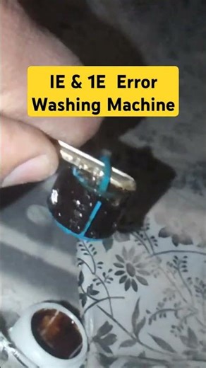 IE & 1E Error LG Washing Machine #1eerror