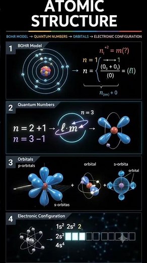 Atomic Structure 🔥 | Bohr Model, Quantum Numbers, Orbitals & Electronic Configuration