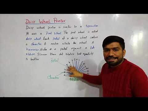 Daisy Wheel Printer | Impact Printer | ICS Part 1 Chapter 1