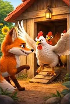 A short story about the life of the fox and the hen قصةصغيرةعن حيات الثعلب والدجاجة #childre #