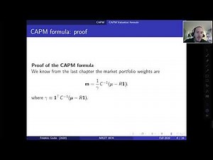 IQF Chapter 5 (CAPM and factor models)