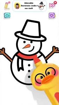 "How to Draw a Cute Snowman | Easy Winter Drawing Tutorial for Kids"